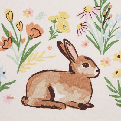 Design Import Spring Bunny Hop Printed Tablecloth -  52 X 52"