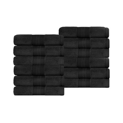 Luxury Cotton Heavyweight Solid Plush Towel Set by Blue Nile Mills