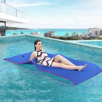 GEEMAX 7'x3' 3-Layer Floating Water Mat Thick Tear-Resistant XPE Foam For Lake Oceans