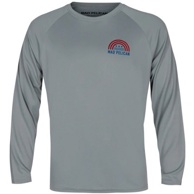Mad Pelican American Beach Arch Sun Kicker Raglan UV Long Sleeve T-Shirt - Alloy