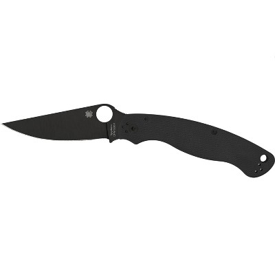 Spyderco Military 2 Folding Pocket Knife with 4" Black CPM S30V Steel Blade | Get Safer One Handed Operation with the Compression Lock Mechanism