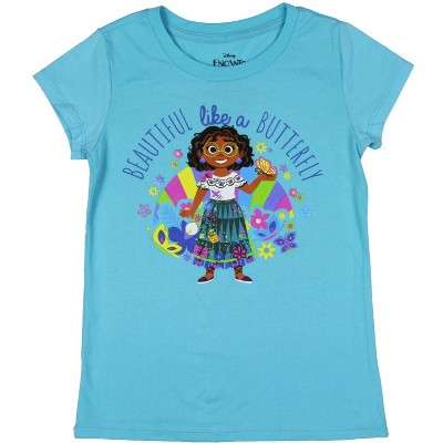 Disney Encanto Girl's Mirabel Beautiful Like A Butterfly Kids T-Shirt Tee