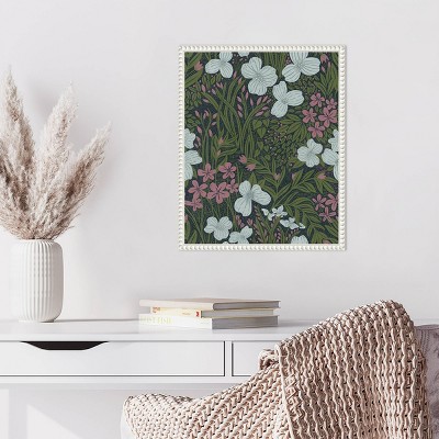 Amanti Art Field of Flowers Green by Katie Oshea Framed Wall Art Print