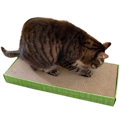 FurHaven Corrugated Flat Cat Scratcher With Catnip