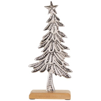 Northlight Embossed Swaying Tree Metal Christmas Decoration - 12"