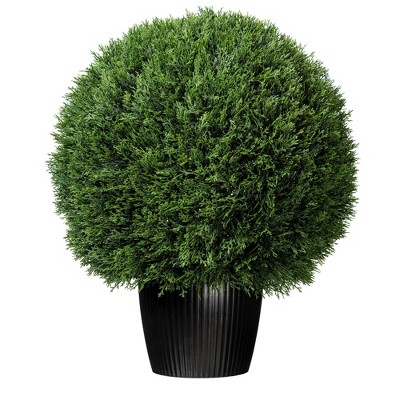 Vickerman Artificial Cedar Ball In Pot UV