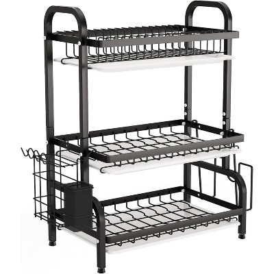 Tribesigns 3-Tier Drying Rack for Kitchen Counter Storage