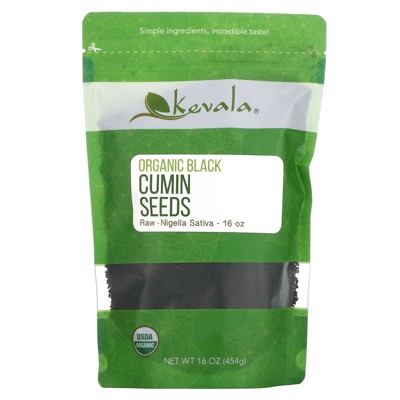Kevala Organic Black Cumin Seeds, Raw, 16 oz (454 g)