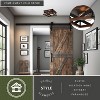 VAXCEL Wade 13-in W Black Rustic Square Open Cage Flush Mount Ceiling Light Fixture - 2 of 4