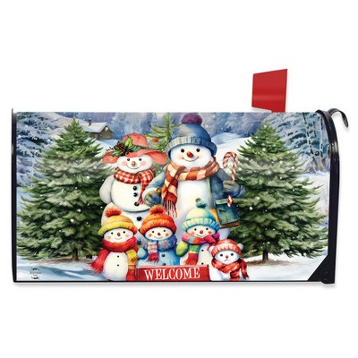 Briarwood Lane Winter Mailbox Cover  - Standard Size - Snow Family For Winter Mailbox Cover