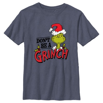 Boy's Dr. Seuss Christmas Don't Be a Grinch T-Shirt