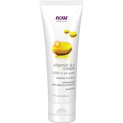 NOW Vitamin D-3 Cream 1000 Iu 4 fl Ounce (118 ml) Cream