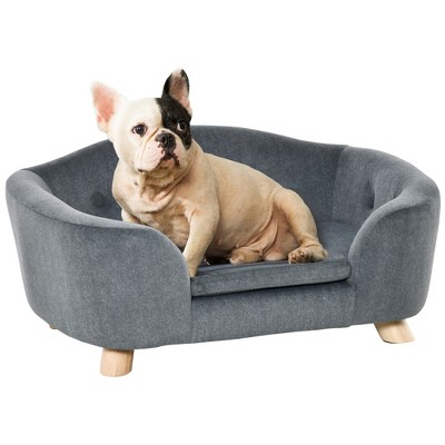 Gulches Grey Dog Sofa Bed for Small Dogs with Washable & Removable Cushions and Waterproof Cover