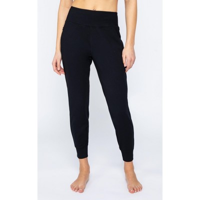 90 Degree By Reflex Womens Interlock Greenwich Jogger with Zipper Pockets and Back Yoke