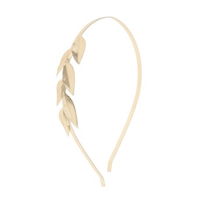 Unique Bargains Women's Exquisite Headbands Gold Tone 1Pc