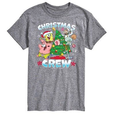 Men's - SpongeBob SquarePants - Christmas Crew Short Sleeve Graphic T-Shirt
