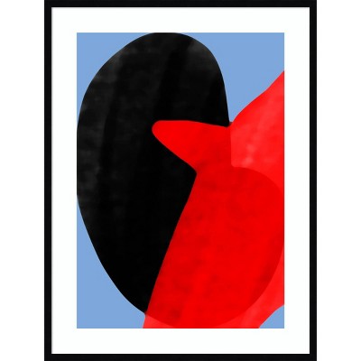 31" x 41" Night Bird by Alex Caminker Wood Framed Wall Art Print - Amanti Art: Modern Decor, Animal Lithograph