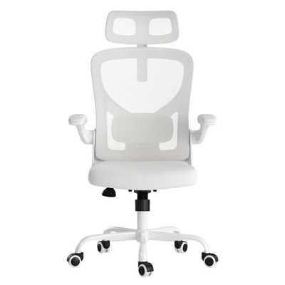 CAVINAS Ergonomic Office Chair Swivel Desk Chair,Adjustable Height Comfy Computer Chair with Adjustable Lumbar Support&Flip-Up Armrest