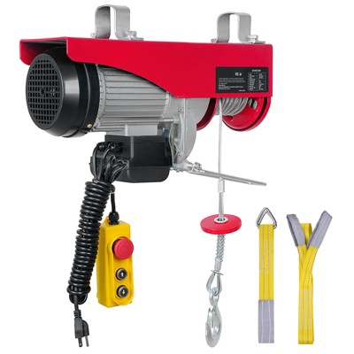 VEVOR 880lbs Electric Hoist with 14ft Wired Remote Control,110V Electric Hoist Attic Lift 20-40 FT Lifting Height for Garage Attic Warehouse Factory