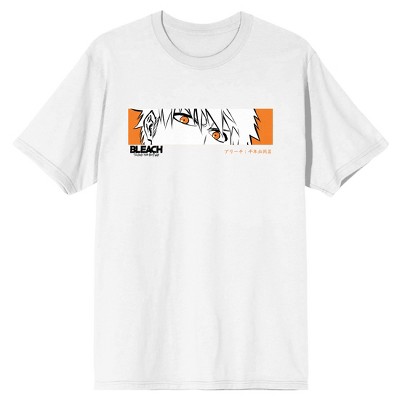 Bleach 100 Year Blood War Panel Art & Ichigo Crew Neck Short Sleeve Men's White T-shirt