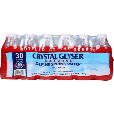 Crystal Geyser Water Spring - Case of 30 - 8 fl oz