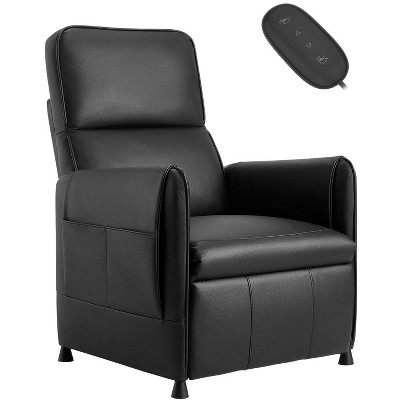 Electric Recliner Chair for Adults with Remote Control and Side Pockets, PU Leather Recliners Home Seating