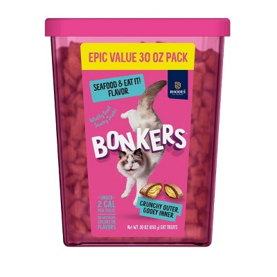 Bonkers Bites Seafood Flavor Cat Treats - 30oz