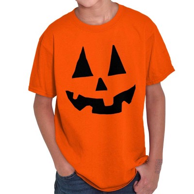 Jack O Lantern Face Youth T Shirt