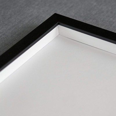 PosterPalooza | Photo Size Shadow Box 3/4" Depth Black Picture Frame - UV Acrylic, Backing, Hanging Hardware