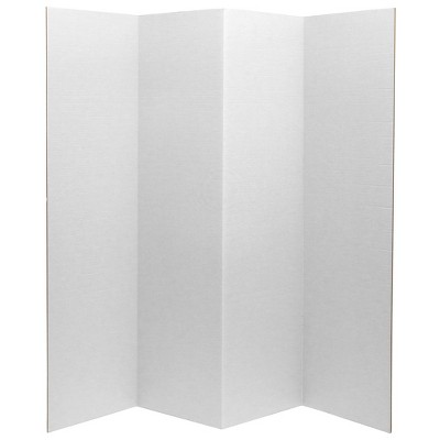 6" Cardboard Room Divider 4 Panel - Oriental Furniture