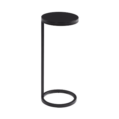 Comfort Pointe York Accent Table Antique Bronze: Sturdy Metal No Assembly Required, Transitional Style