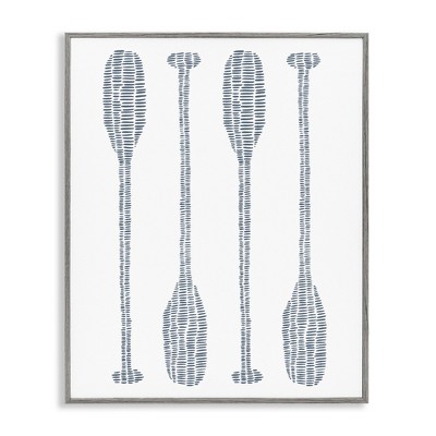 Stupell Industries Minimal Boat Oars, 20" x 16"