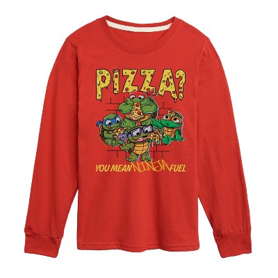 Boys' - Teenage Mutant Ninja Turtles Mutant Mayhem - Pizza You Mean Ninja Fuel Long Sleeve Graphic T-Shirt
