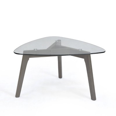 Wasco Mid-Century Modern Coffee Table with Glass Top - Christopher Knight Home
