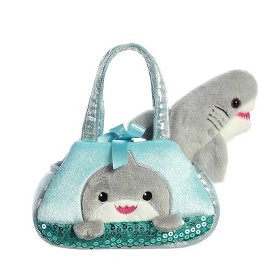 Aurora Small Peek-A-Boo Shark Fancy Pals Fashionable Stuffed Animal Blue 7"