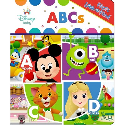 Disney Baby: ABCs First Look and Find - by  Pi Kids (Board Book)