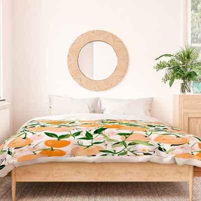 Spring Clementines Polyester Duvet & Sham Set - Deny Designs