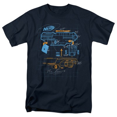 Nerf Deconstructed Nerf Gun Adult T-Shirt