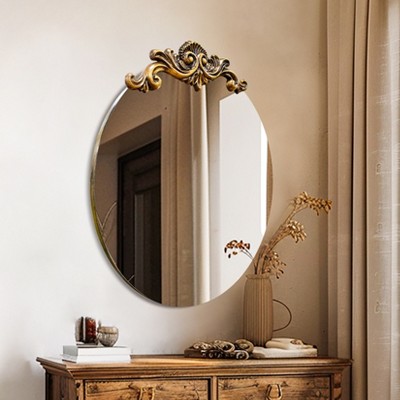 ARTLOGE Large Vintage Mirror Baroque Antique Round Mirror for Wall Decor 24/28/32/36inch