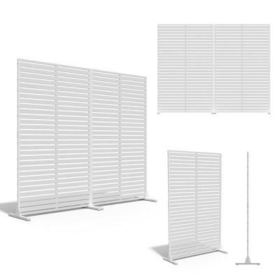 SEVOBAL 2pc Patio Screen Patio Privacy Porch Screen Patio Screens Paged Patio Decorative Screens Patio Screen Decor Outdoor, White, 90.94"*15.75"*72"