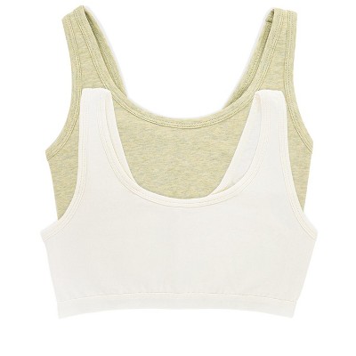 Felina Women's Organic Cotton Stretch Bralette 2-Pack