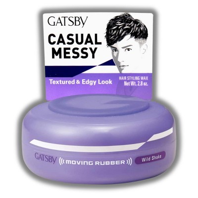 Mandom Gatsby Moving Rubber Wild Shake | The specially formulated wax offers a unique creamy texture  (2.8 oz)