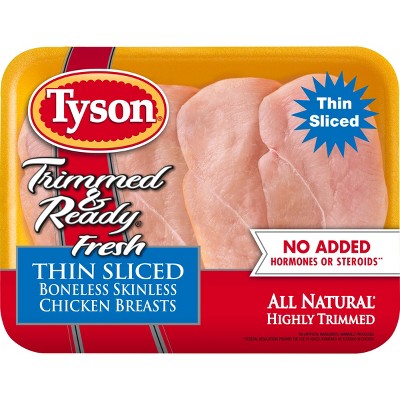 Tyson Trimmed & Ready Boneless & Skinless Chicken Breast - 0.76-1.988lbs - price per lb