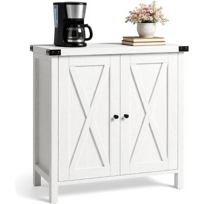 Kitchen Buffet Cabinet, Sideboard with Doors, Buffet Cabinet with Worktops, Sideboard with Adjustable Shelf, Country House Style for Kitchen