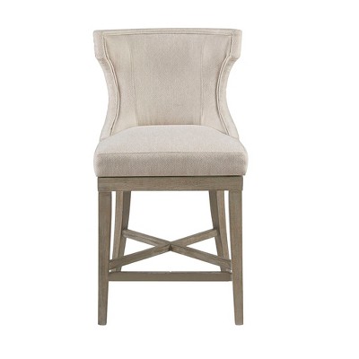 Ridstar Counter Stool with Swivel Seat For Dining Room & Counter-Cream