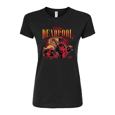 Women's - Marvel - Lady Deadpool Fitted Graphic T-Shirt