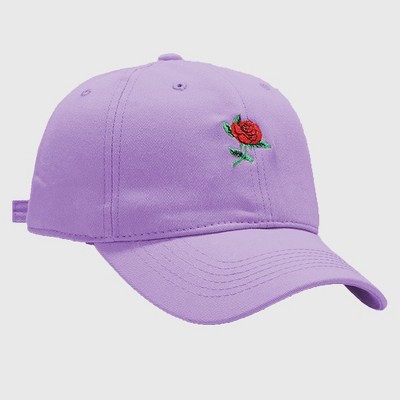 Anna-Kaci Women's Baseball Cap with Rose Embroidery for Casual Looks