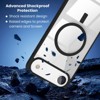 Entronix [Magnetic] Case Compatible with iPhone 17 Air - [Clear Back] Soft Matte Frame - 4 of 4