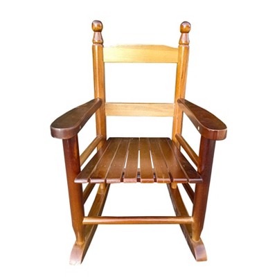 Yinvani Brown Children's Oak Rocking Chair