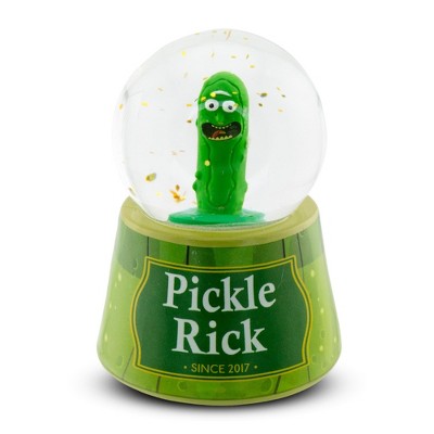 Silver Buffalo Rick and Morty Pickle Rick Light-Up Mini Snow Globe | 3 Inches Tall
